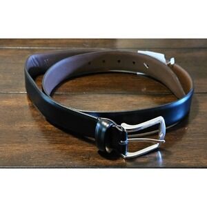 Allen Edmonds "MIDLAND AVE" 19011 Black Dress Belt Size 42